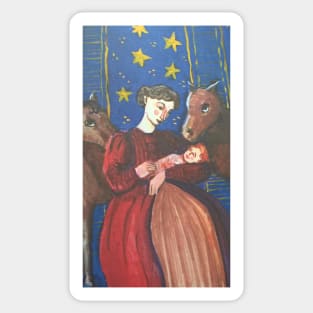 Dolls' Nativity Sticker